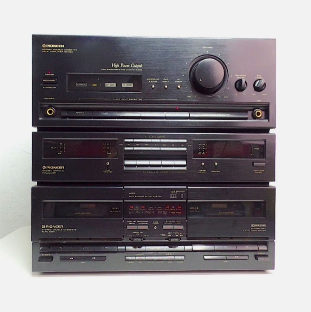 Vintage Pioneer DC-Z93 Stereo Double Cassette Deck Amplifier Made in Japan